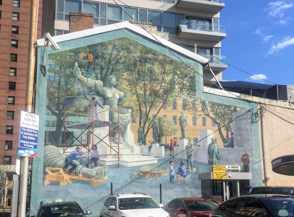 "Courtyard of Justice" by Michael Webb in Philadelphia