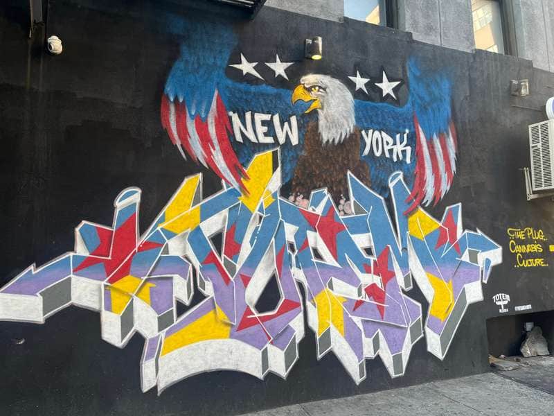 "New York Eagle Patriotic Mural" by Totem in New York