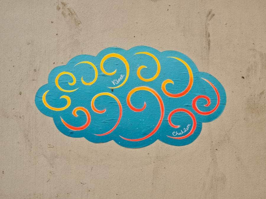 "Vibrer" by Chah2om in Paris