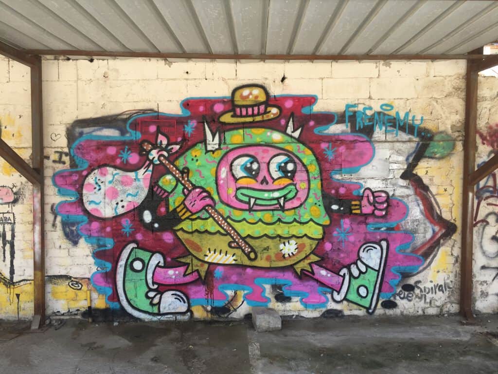 "Colorful Smiling Monster Character" by Frenemylife in Telaviv