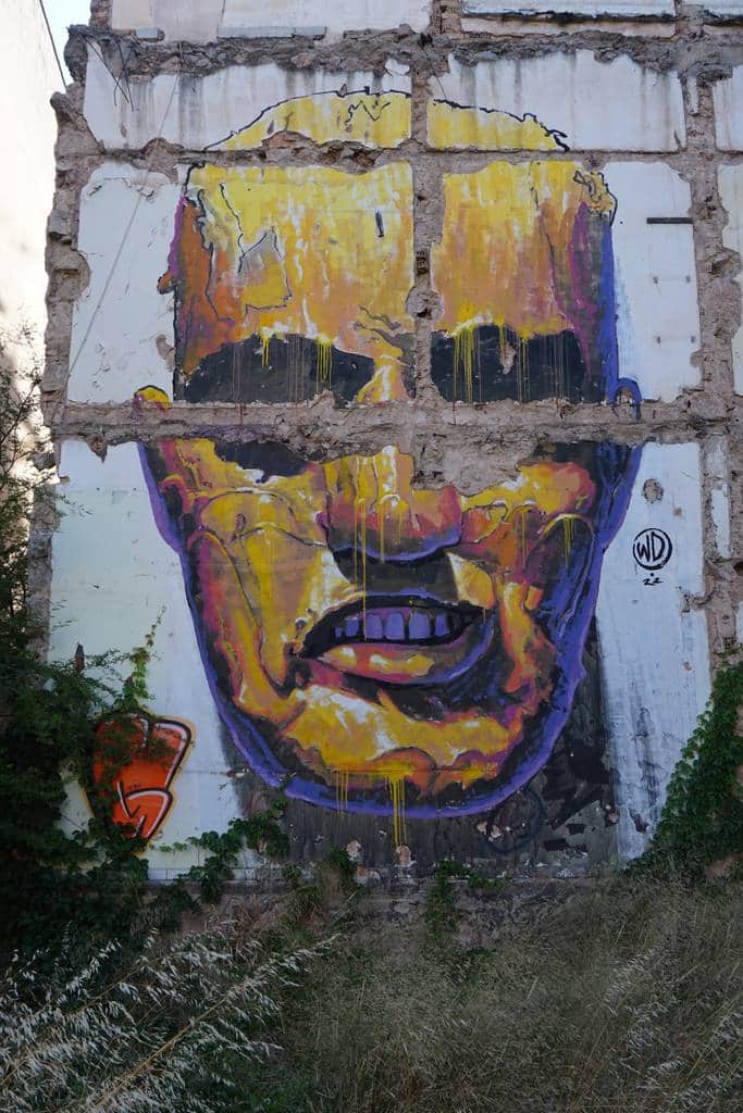 "Expressive Face in Warm Tones" by WD (Wild Drawing) in Athens
