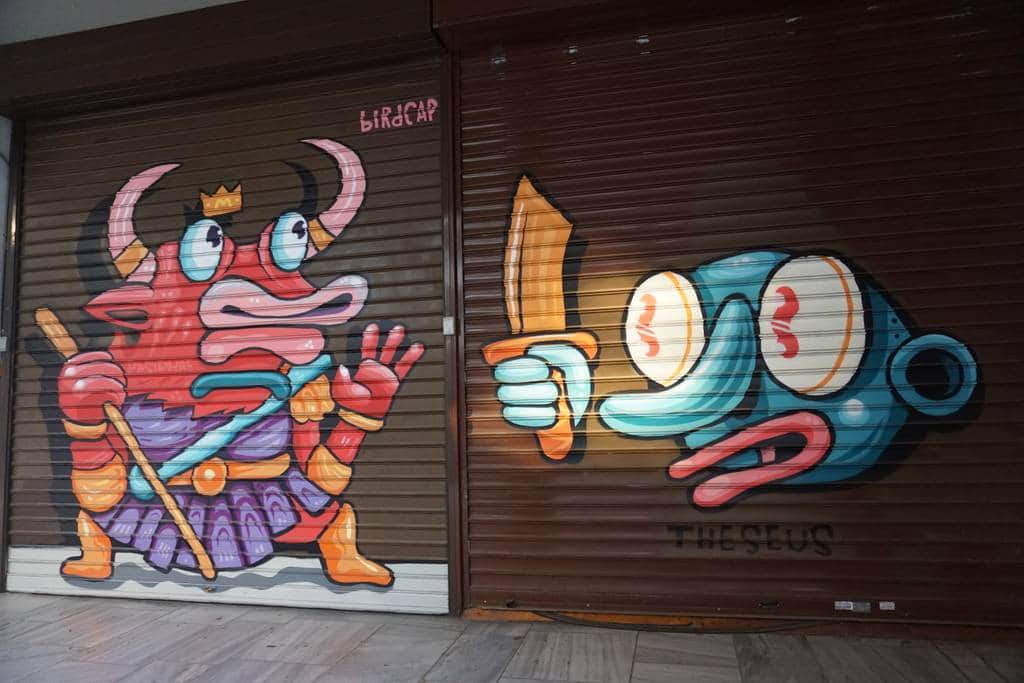 "Theseus and Minotaur" by Birdcap in Athens