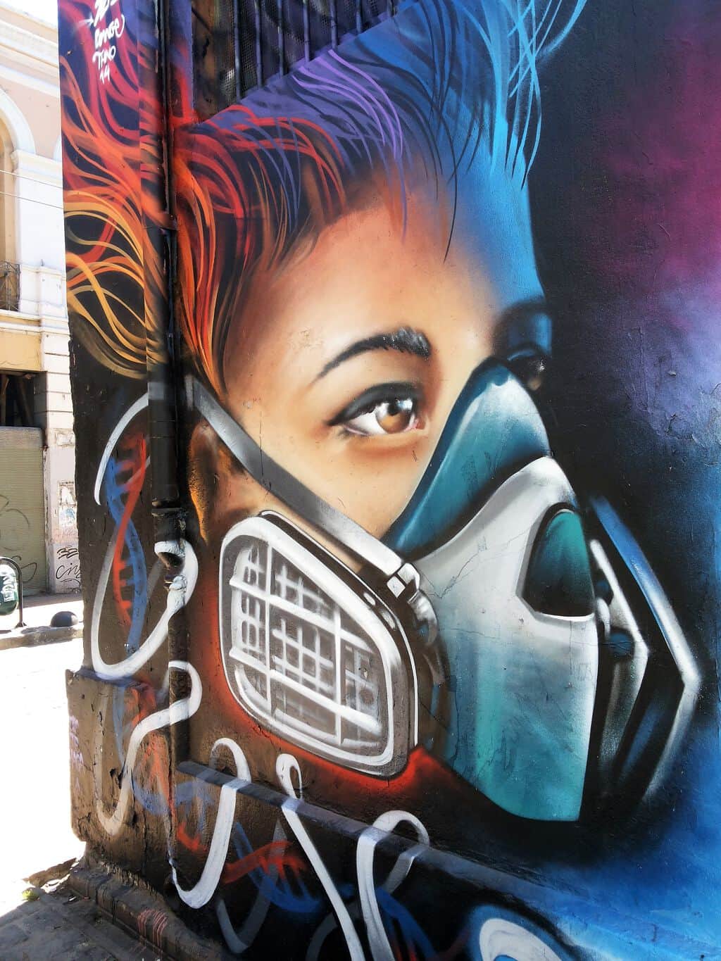 "Calavera Barrio Puerto" by agnaldo mirage in Valparaiso