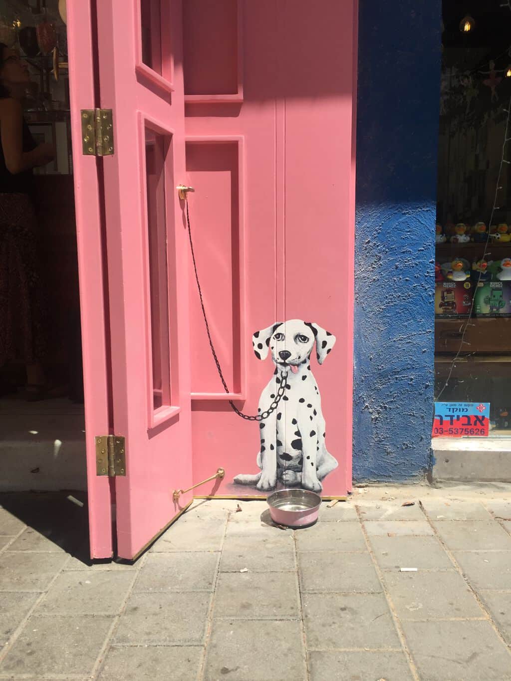 "Dalmatian Dog Street Mural" in Telaviv