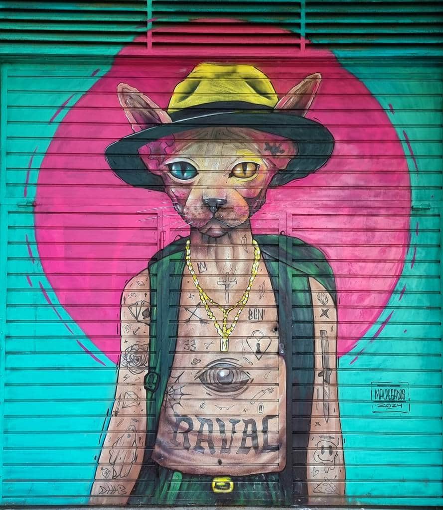 "Tattooed Chihuahua in Street Style" by Malpegados in Barcelona