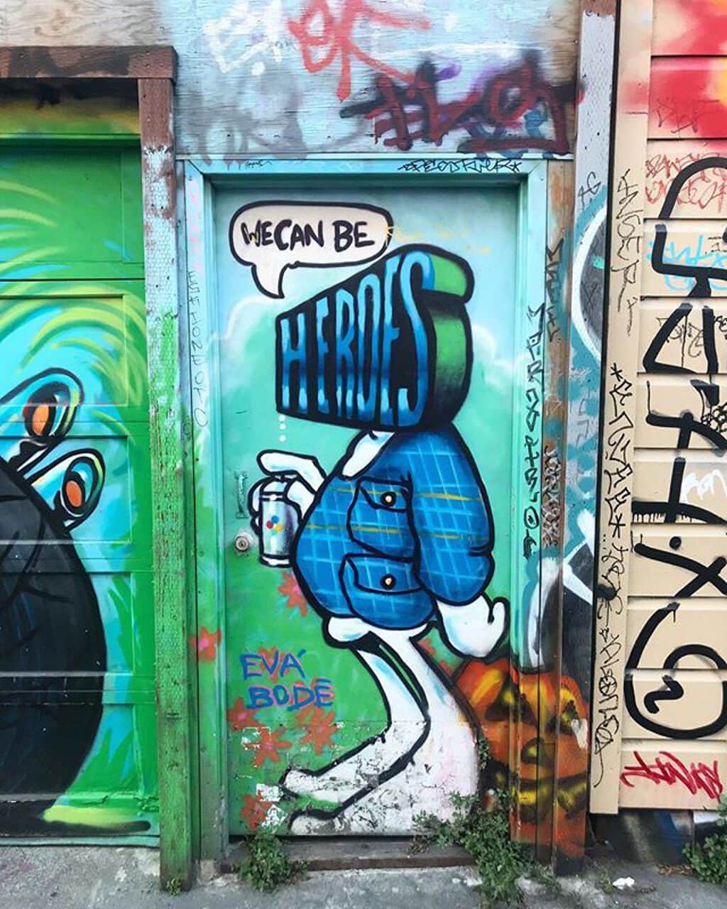 "We Can Be Heroes" by Mark Bode in San Francisco