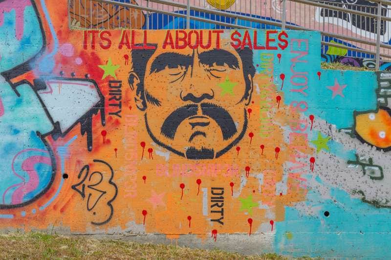 "It's All About Sales" by Puto Barbudo in Lisbon