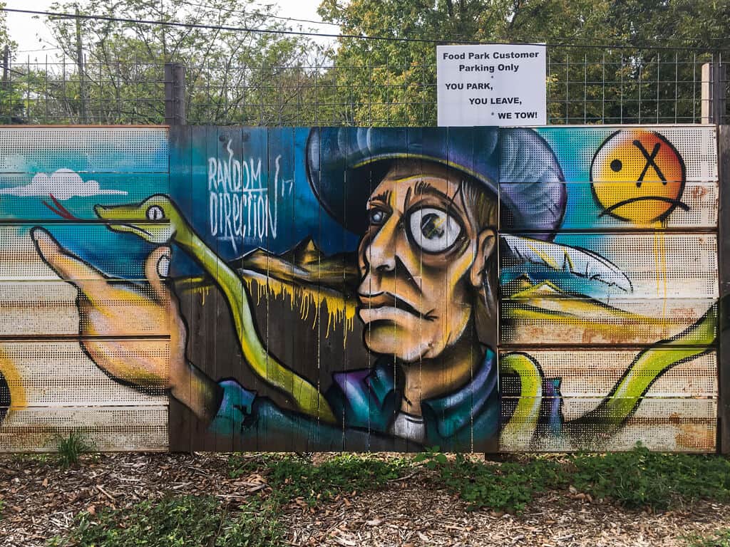 Untitled street art by Random Direction in Austin