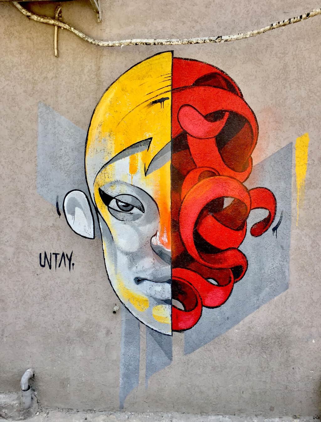 Untitled street art by Untay in Telaviv