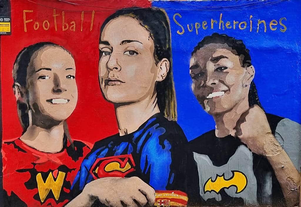 "super heroines" by tvboy in Barcelona