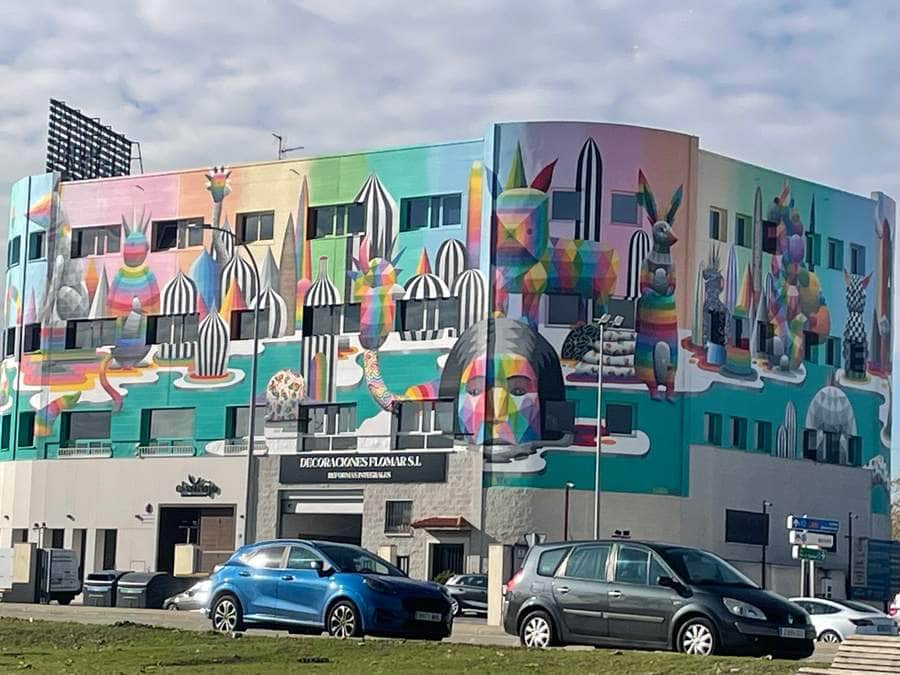 "The Lake of Digital Biodiversity" by Okuda in Madrid