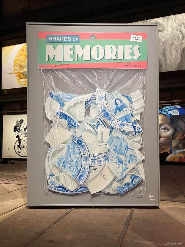 "3D Mural ‘Shards of Memories’ Straatmuseum in Amsterdam" by Leon Keer in Amsterdam