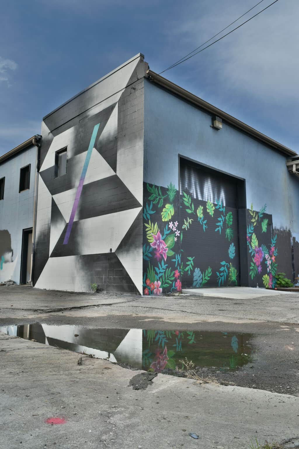 "Geometric Forms Meet Floral Abundance" by Wolfdog in Atlanta