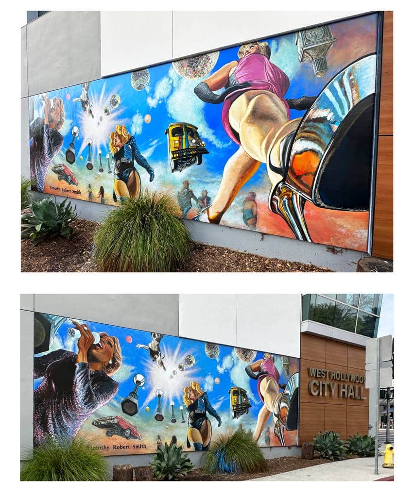 "West Hollywood 40th Anniversary Mural" by Timothy Robert Smith in Los Angeles
