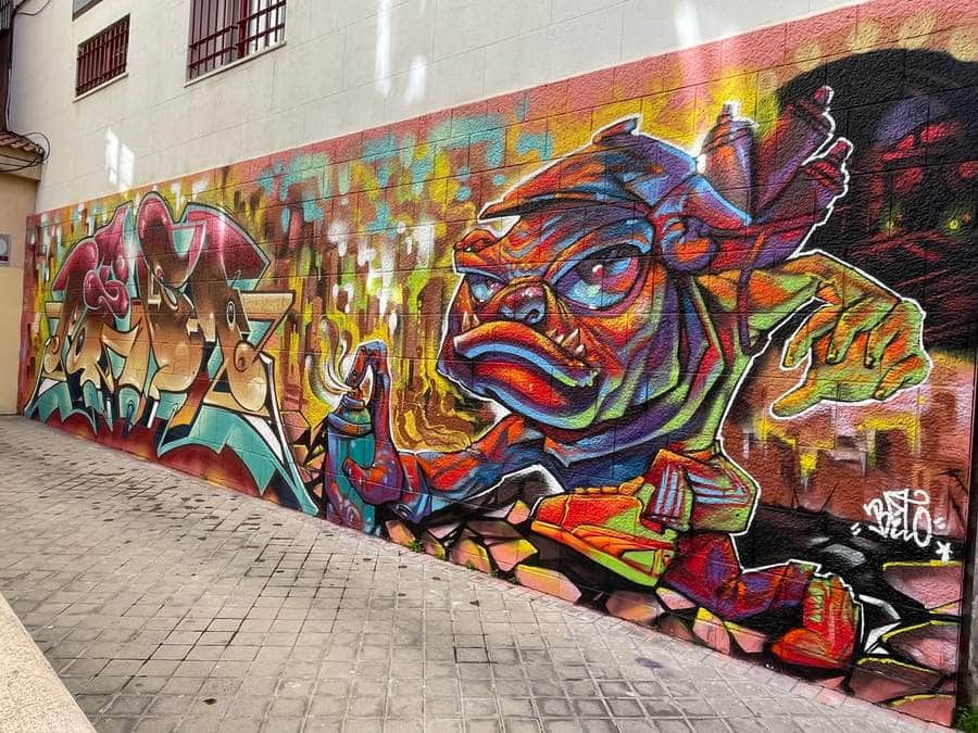"monster graffiti artist and wild-style" by BAO in Madrid