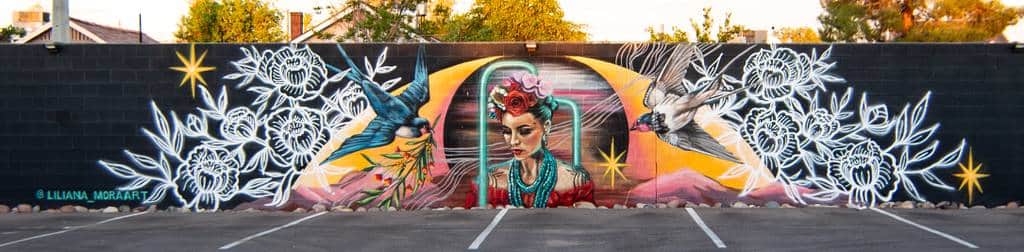 Untitled street art by Liliana Mora in Phoenix