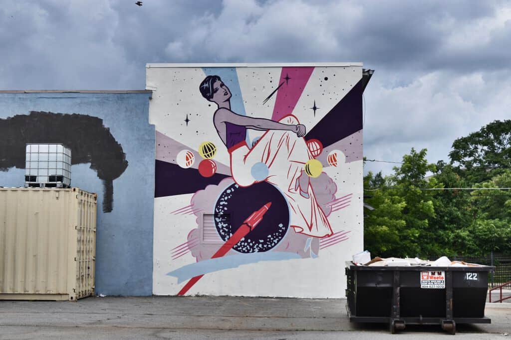 "Cosmic Acrobat in Flight" by Tommy Bronx in Atlanta