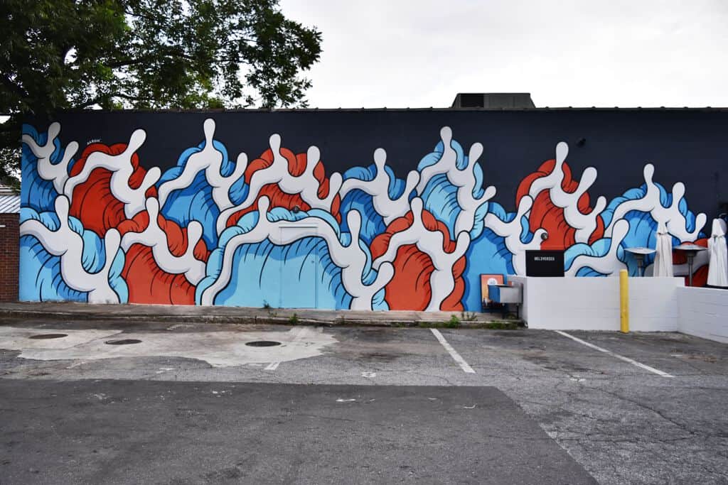 "Flowing Waves of Color" by Aaron Kai in Atlanta