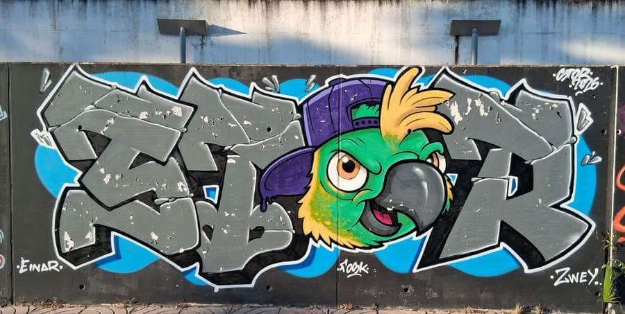"Colorful Monster Character Graffiti" by Various Artists - Valencia in Valencia