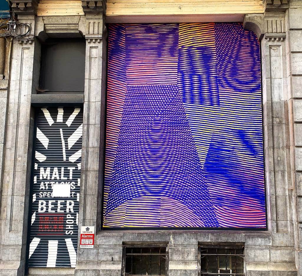 "Optical Illusion Geometric Abstract" by Yves Gallard in Brussels