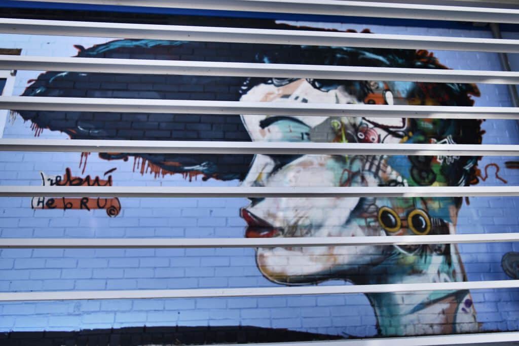 Untitled street art by Hebru Brantley in Atlanta