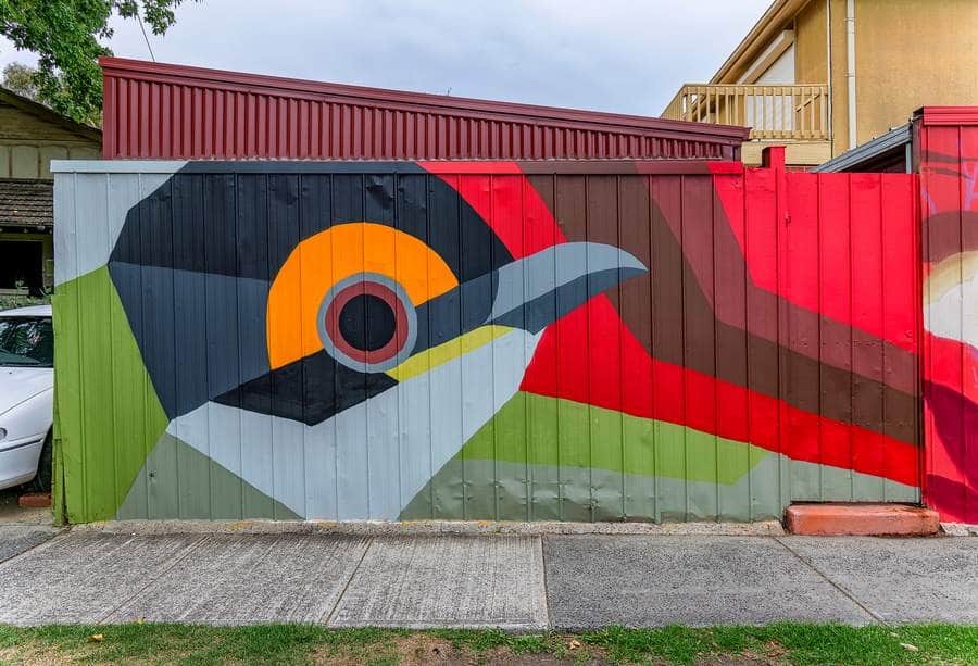 Untitled street art by Sam Marshall in Melbourne