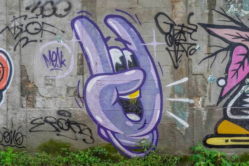 Untitled street art by Mesk in Porto