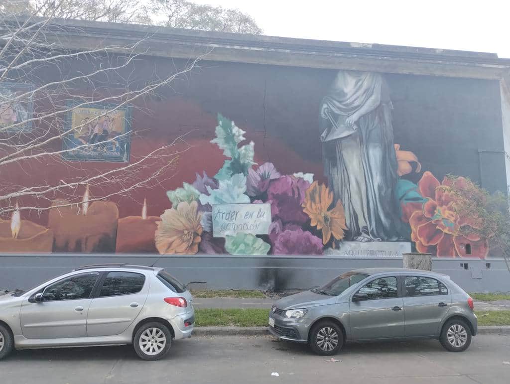 Untitled street art by Leti B .Niko valeiras  .El keni in Buenosaires