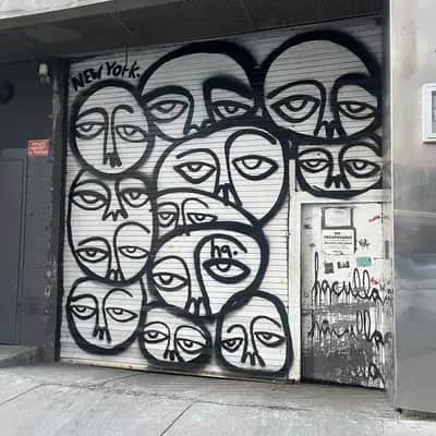 "Watchful Eyes Wall Mural" by Harif Guzman in New York