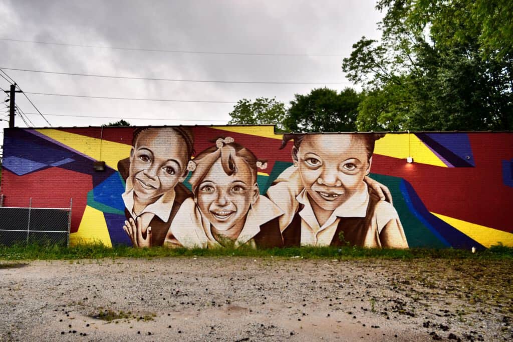 Untitled street art by Indigo in Atlanta