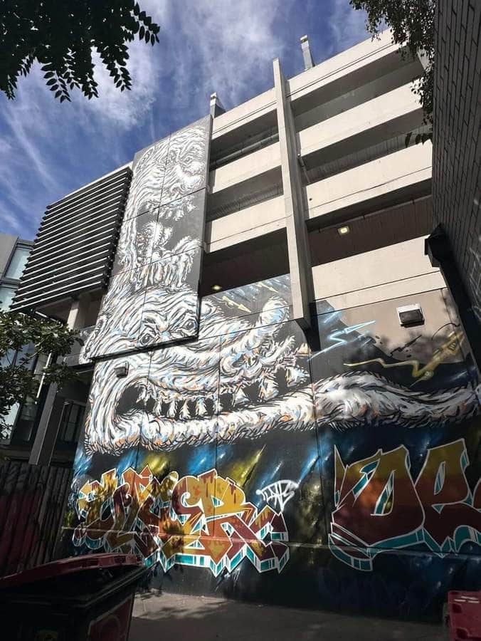 Untitled street art by MicPorterArt in Melbourne
