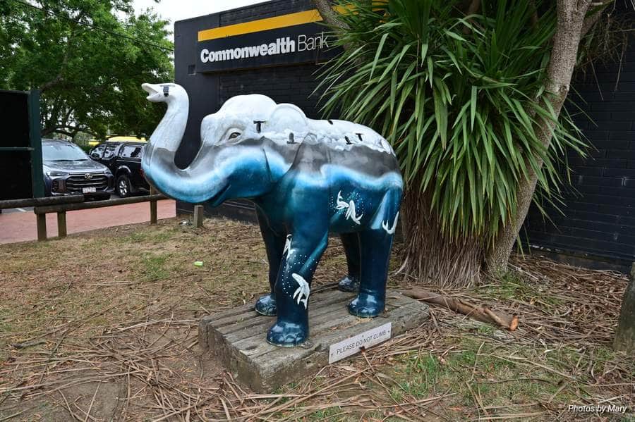 "The painted elephant" in Melbourne