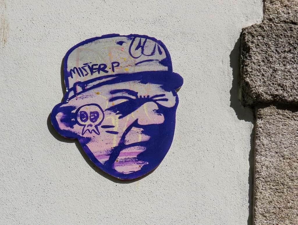 Untitled street art by Mister P in Porto