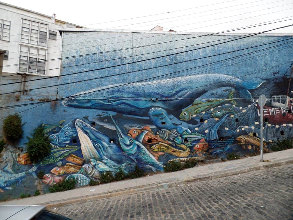 "Mar de Chile" by ColectivoCausa in Valparaiso