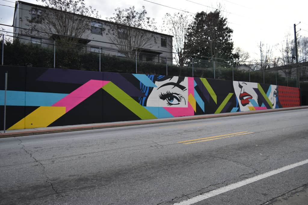 Untitled street art by caveal in Atlanta