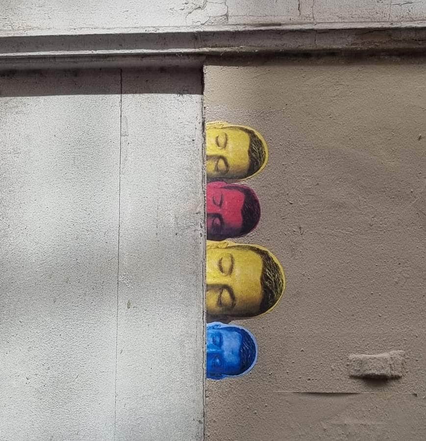 Untitled street art by Exposito Art in Paris