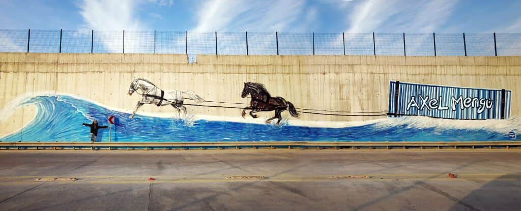 "Horses" by Axel Mengü in Istanbul
