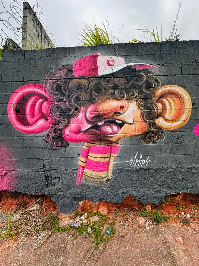 "Neon Fish with Curled Hair" by Sipros in Sao Paulo