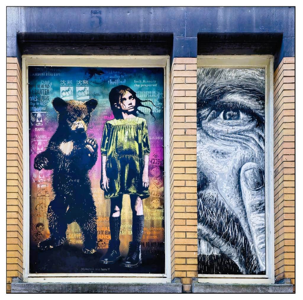 "Girl with Bear and Skull" by Nils Westergard in Amsterdam