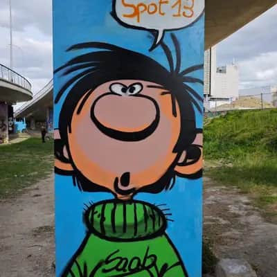 "Oups ! Spot 13" by SAAB (Sabine Petit) in Paris