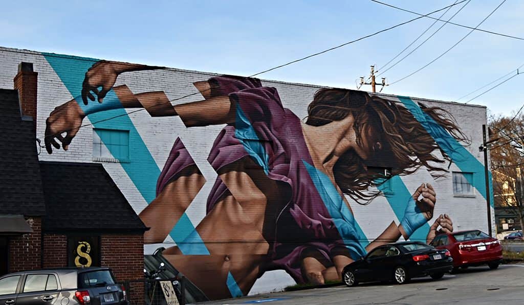 "Dynamic Figure in Motion" by James Bullough in Atlanta
