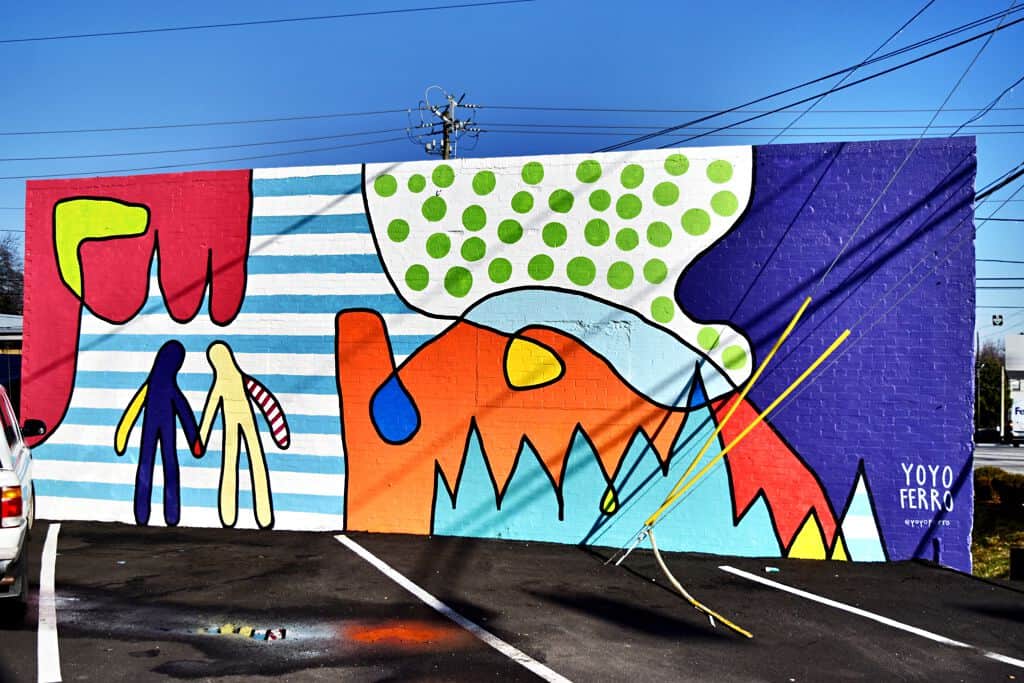 "Colorful Abstract Figures and Landscapes" by Yoyo Ferro in Atlanta