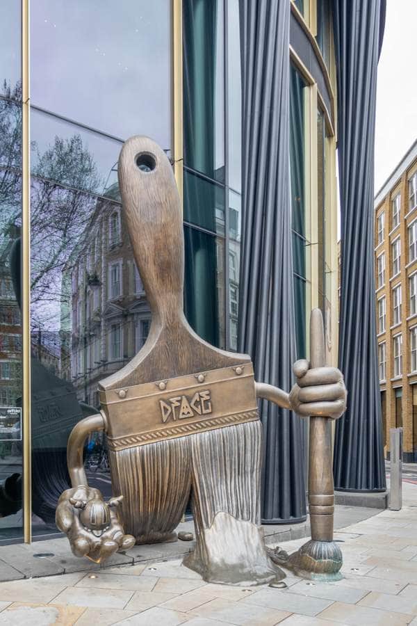 "Peace Paintbrush Monument" by D*Face in London