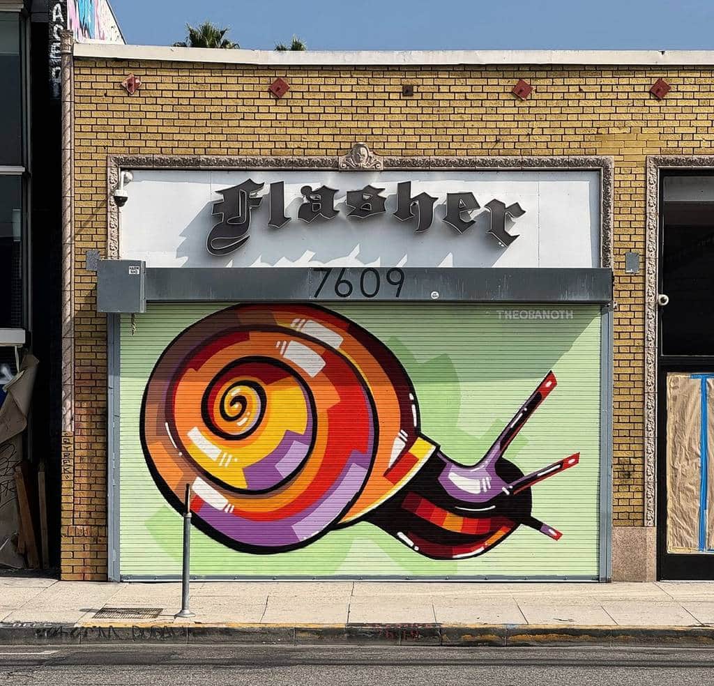 "Colorful Snail with Spiral Shell" by The Obanoth in Los Angeles