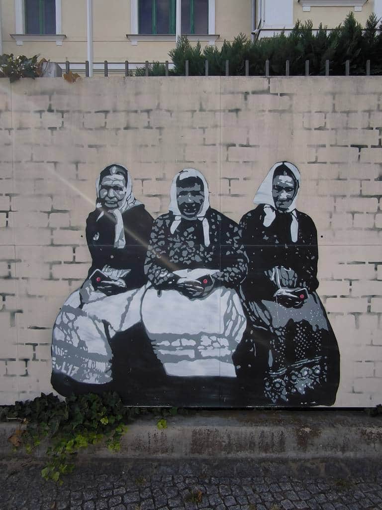 "Three Elderly Women Portrait" by Edward von Lõngus in Berlin