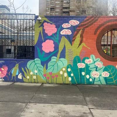 "Blooming Garden Wall Mural" by Carla Torres in New York