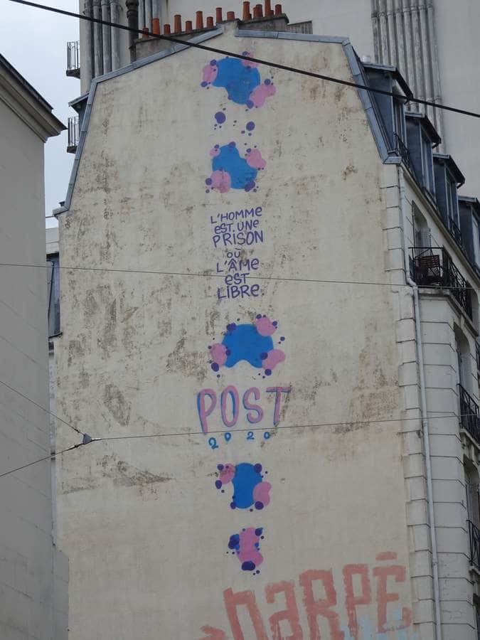 Untitled street art by Post in Paris
