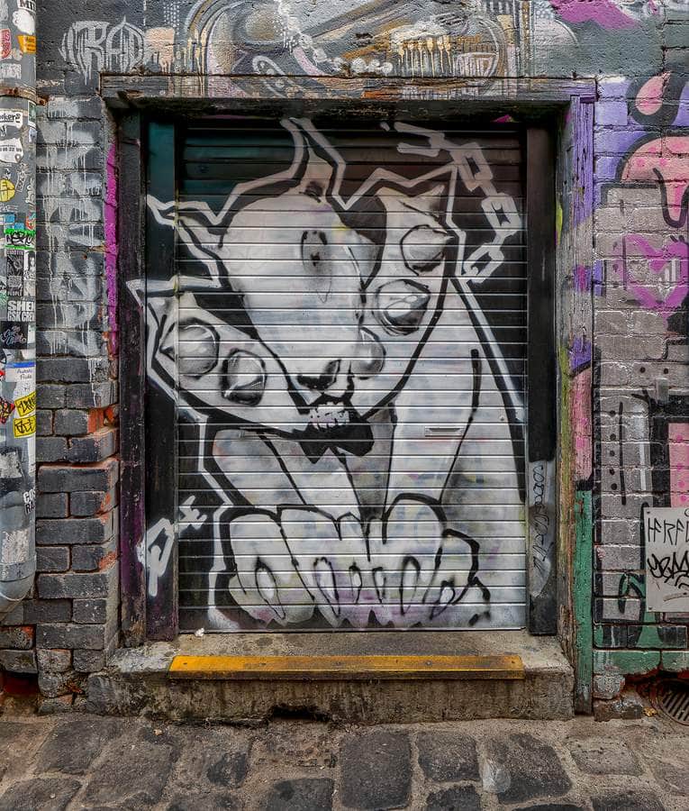 Untitled street art by Louis Moore in Melbourne