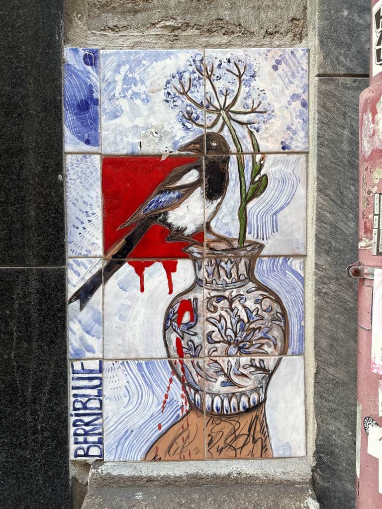 Untitled street art by Berri Blue in Porto
