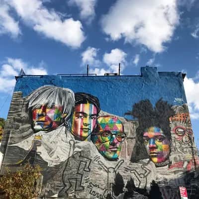 "Mount Rushmore" by Eduardo Kobra in New York
